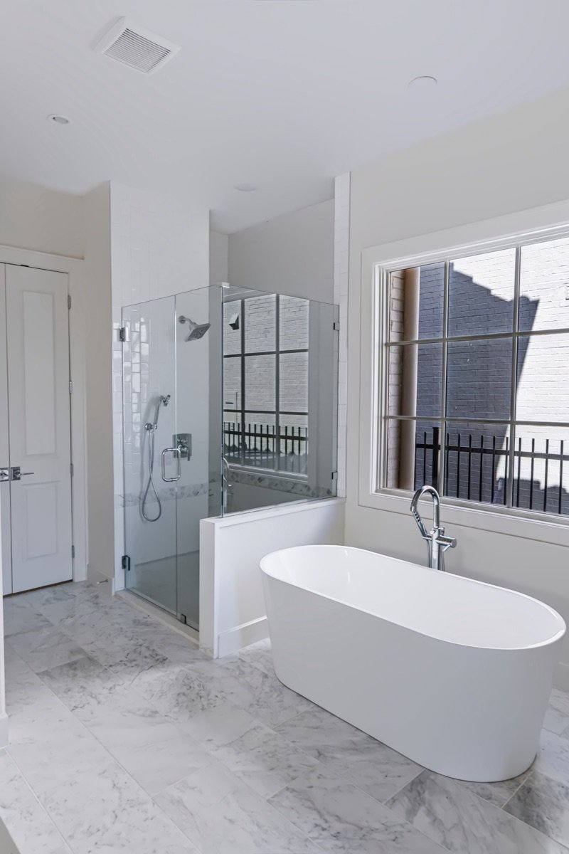 Primary bathroom with a freestanding tub, Fort Worth