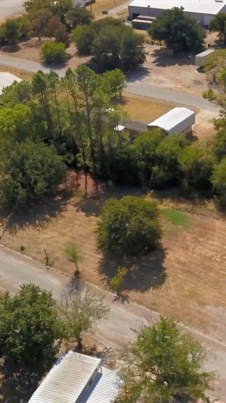 Vertical aerial frame of a lot in Azle